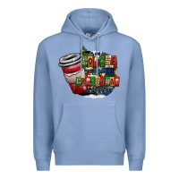 Colony Blue coffe Premium Hoodie - CowhideDigitalArt