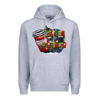 Heather Grey coffe Premium Hoodie - CowhideDigitalArt