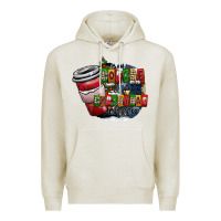 Oatmeal Heather coffe Premium Hoodie - CowhideDigitalArt