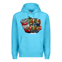Ocean Blue coffe Premium Hoodie - CowhideDigitalArt