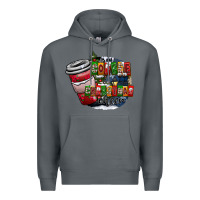 Rock coffe Premium Hoodie - CowhideDigitalArt