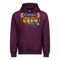 Mauve Wine dialysis crew Urban Hoodie - CowhideDigitalArt