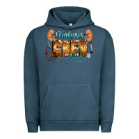 Pigment Midnight Navy dialysis crew Urban Hoodie - CowhideDigitalArt