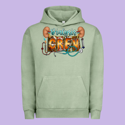 Dialysis Crew Urban Hoodie Designed By Cowhidedigitalart