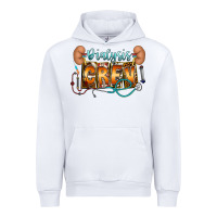 White dialysis crew Urban Hoodie - CowhideDigitalArt