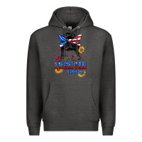 Charcoal Heather All American Nana 4th of July Premium Hoodie - CowGirlArtShop