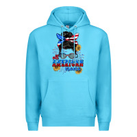 Ocean Blue All American Nana 4th of July Premium Hoodie - CowGirlArtShop