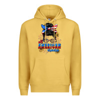 Antique Gold All American Nana 4th of July Premium Hoodie - CowGirlArtShop