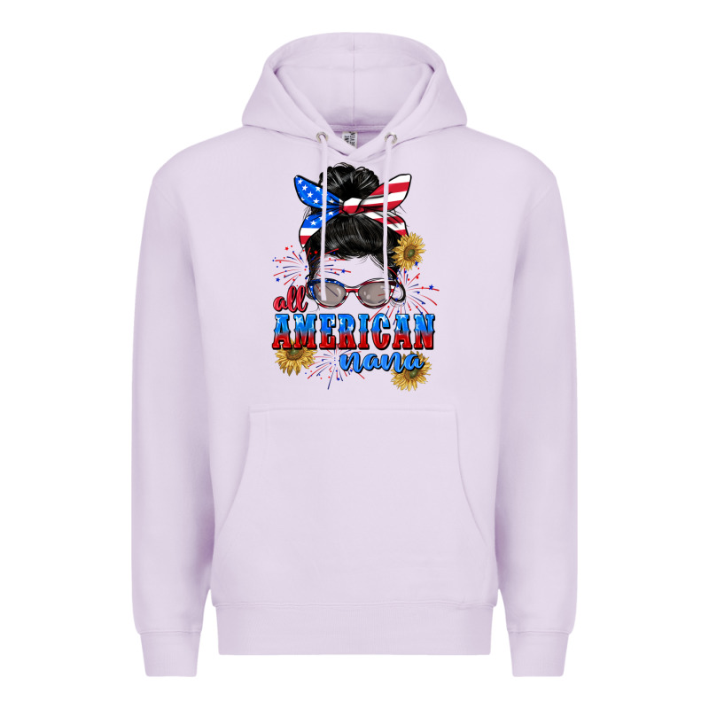 All American Nana 4th Of July Premium Hoodie by CowGirlArtShop | Teevron