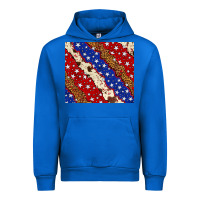 Cobalt 4th of July USA flag leopard cowhide 20oz tumbler Urban Hoodie - Neo Western