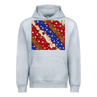 Heather Grey 4th of July USA flag leopard cowhide 20oz tumbler Urban Hoodie - Neo Western