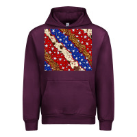 Mauve Wine 4th of July USA flag leopard cowhide 20oz tumbler Urban Hoodie - Neo Western