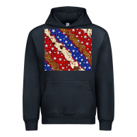 Navy 4th of July USA flag leopard cowhide 20oz tumbler Urban Hoodie - Neo Western