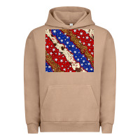 Pigment Burro 4th of July USA flag leopard cowhide 20oz tumbler Urban Hoodie - Neo Western
