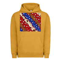 Pigment Peanut Butter 4th of July USA flag leopard cowhide 20oz tumbler Urban Hoodie - Neo Western