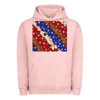 Pigment Salmon 4th of July USA flag leopard cowhide 20oz tumbler Urban Hoodie - Neo Western