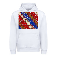 White 4th of July USA flag leopard cowhide 20oz tumbler Urban Hoodie - Neo Western