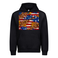 Black 4th of July USA flag leopard sunflower 20oz tumble Urban Hoodie - Neo Western