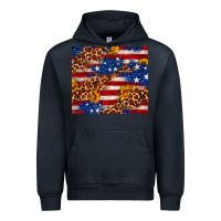 Navy 4th of July USA flag leopard sunflower 20oz tumble Urban Hoodie - Neo Western