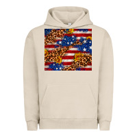 Pigment French Oak 4th of July USA flag leopard sunflower 20oz tumble Urban Hoodie - Neo Western