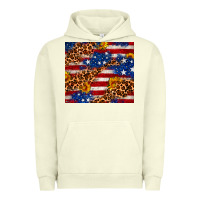 Pigment Pistachio 4th of July USA flag leopard sunflower 20oz tumble Urban Hoodie - Neo Western