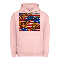 Pigment Salmon 4th of July USA flag leopard sunflower 20oz tumble Urban Hoodie - Neo Western
