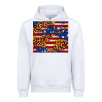White 4th of July USA flag leopard sunflower 20oz tumble Urban Hoodie - Neo Western
