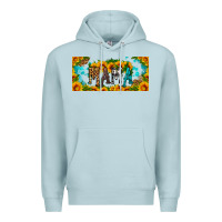 Blue Mist mama sunflower libbey cup Premium Hoodie - HRA Design Shop