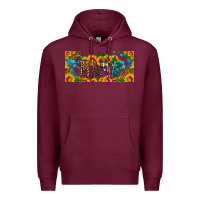 Burgundy mama sunflower libbey cup Premium Hoodie - HRA Design Shop