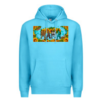 Ocean Blue mama sunflower libbey cup Premium Hoodie - HRA Design Shop