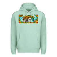 Seafoam mama sunflower libbey cup Premium Hoodie - HRA Design Shop