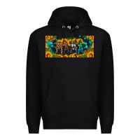 Black mama sunflower libbey cup Premium Hoodie - HRA Design Shop