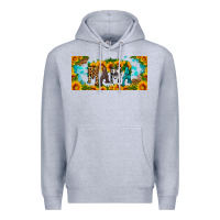 Heather Grey mama sunflower libbey cup Premium Hoodie - HRA Design Shop