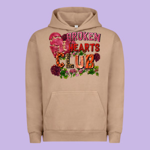 Broken Heart Club Urban Hoodie Designed By Fadigitalartstudio