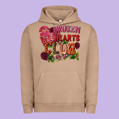 Broken Heart Club Urban Hoodie Designed By Fadigitalartstudio