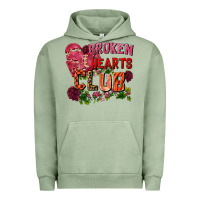 Pigment Oil Green broken heart club Urban Hoodie - FaDigitalArtStudio