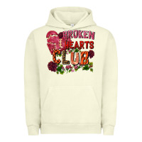Pigment Pistachio broken heart club Urban Hoodie - FaDigitalArtStudio