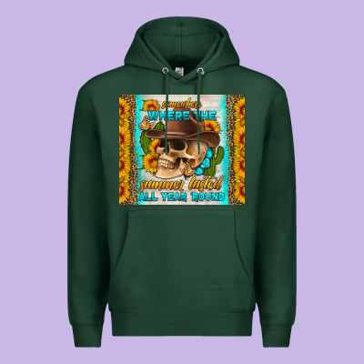 Somewhere Where The Summer Lasted All Year Around Tumbler Premium Hoodie Designed By Hra Design Shop