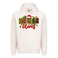 Pale Pink Christmas granna claus Premium Hoodie - FaDigitalArtStudio