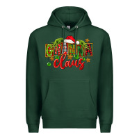 Sports Green Christmas granna claus Premium Hoodie - FaDigitalArtStudio