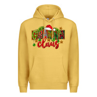Antique Gold Christmas granna claus Premium Hoodie - FaDigitalArtStudio