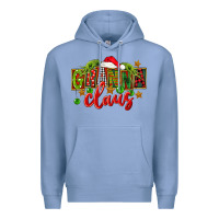Colony Blue Christmas granna claus Premium Hoodie - FaDigitalArtStudio