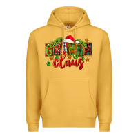 Mustard Christmas granna claus Premium Hoodie - FaDigitalArtStudio