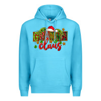 Ocean Blue Christmas granna claus Premium Hoodie - FaDigitalArtStudio