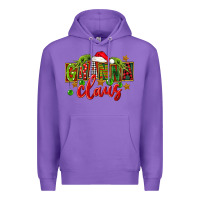 Purple Christmas granna claus Premium Hoodie - FaDigitalArtStudio