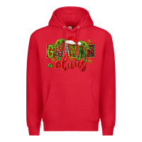 Red Christmas granna claus Premium Hoodie - FaDigitalArtStudio
