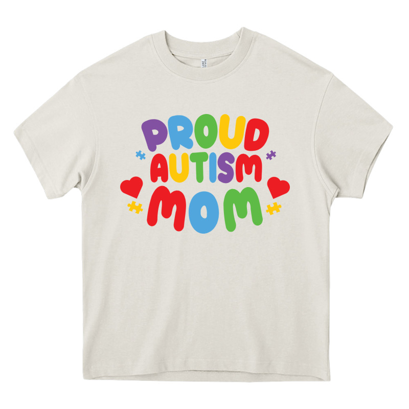 Lil Autism Mom Heavy Core Tee by CowhideDigitalArt | Teevron