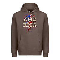 Coffee America 4th of July Premium Hoodie - CowGirlArtShop