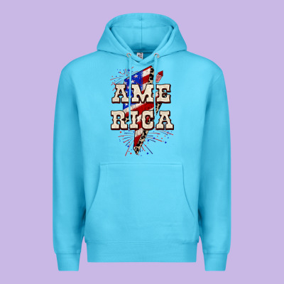 America 4th Of July Premium Hoodie Designed By Cowgirlartshop