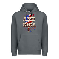 Rock America 4th of July Premium Hoodie - CowGirlArtShop